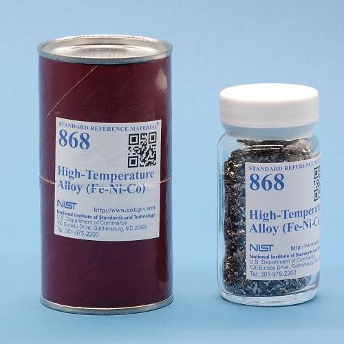 NIST, 868, High-Temperature Alloy (Fe-Ni-Co), 100g