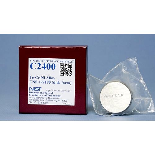 NIST, C2400, Fe-Cr-Ni Alloy UNS J92180, disk