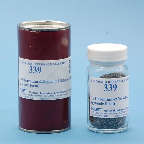 NIST, 339, 17 Chromium-9 Nickel-0.2 Selenium Steel (granule form), 150g