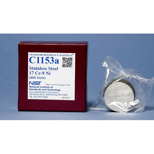 NIST, C1153a, Stainless Steel 17Cr-9Ni, disk