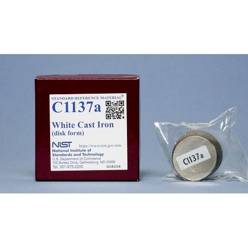 NIST, C1137a, White Cast Iron, disk