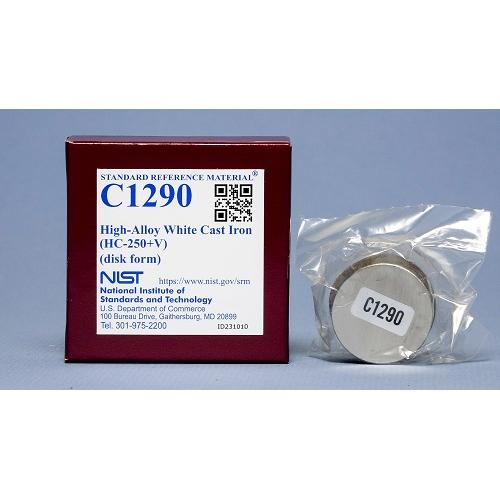 NIST, C1290, High-Alloy White Cast Iron (HC-250+V), disk