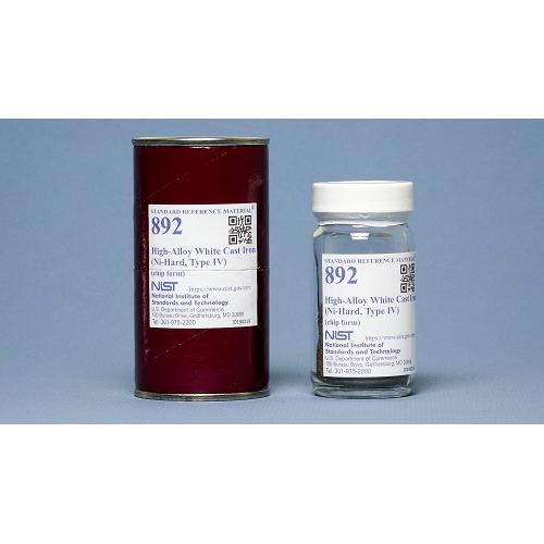 NIST, 892, High-Alloy White Cast Iron (Ni-Hard, Type IV), 150g
