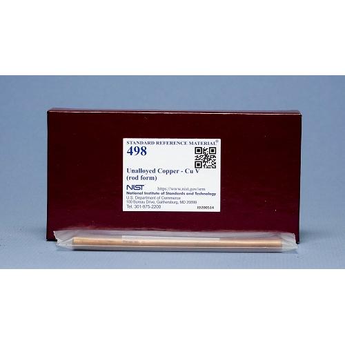 NIST, 498, Unalloyed Copper V (solid), rod