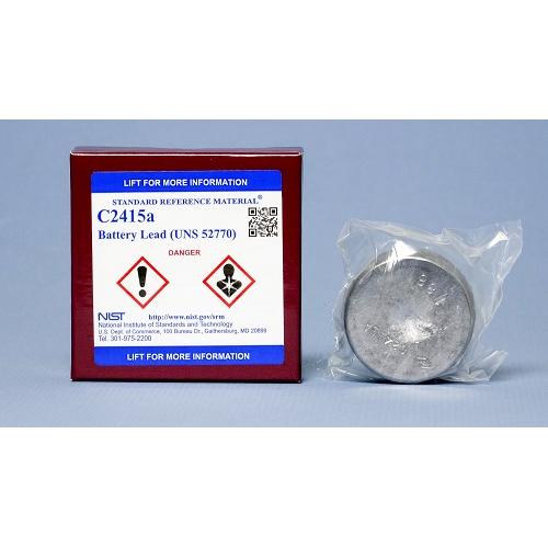 NIST, C2415a, Battery Lead (UNS 52770), disk