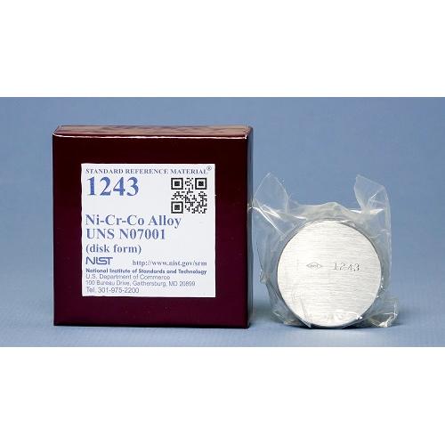 NIST, 1243, Ni-Cr-Co Alloy UNS N07001, disk
