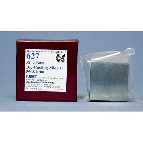 NIST, 627, Zinc-Base Die-Casting Alloy C, block