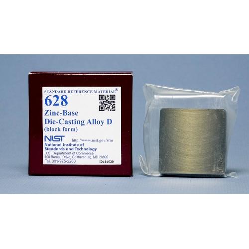 NIST, 628, Zinc-Base Die-Casting Alloy D, block