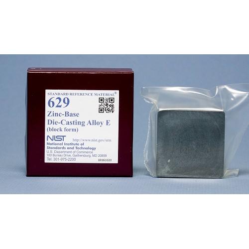 NIST, 629, Zinc-Base Die-Casting Alloy E, block