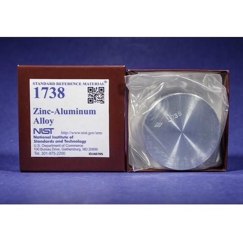 NIST, 1738, Zinc-Aluminum Alloy, disk