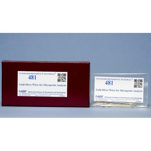 NIST, 481, Gold-Silver Wires for Microprobe Analysis set, (6)