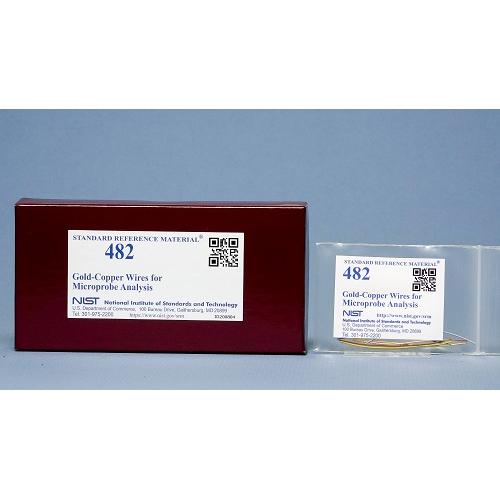 NIST, 482, Gold-Copper Wires for Microprobe Analysis set, (6)