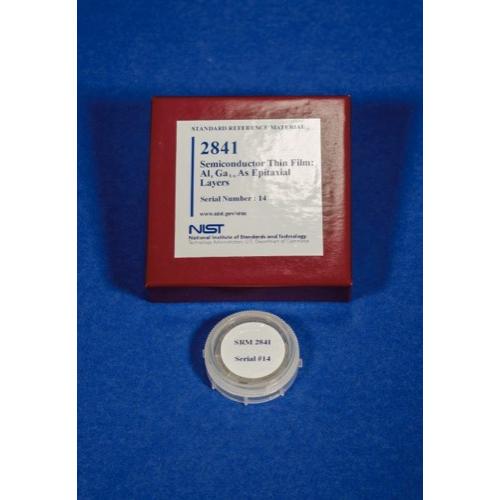 NIST, 2841, Semiconductor Thin Film: AlxGa1-xAs Epitaxial Layers (Al mole fraction x near 0.20), disk