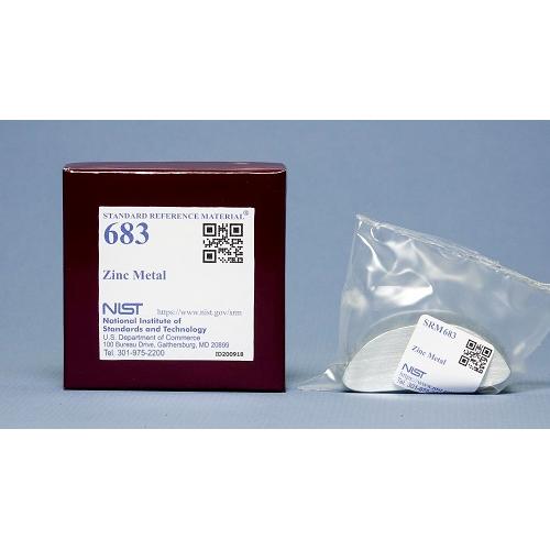 NIST, 683, Zinc, Metal half-round, bar