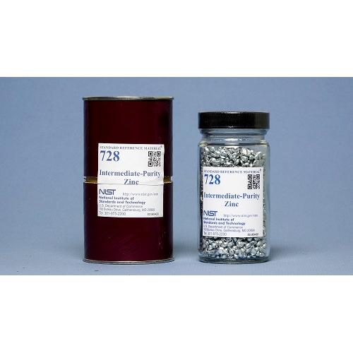 NIST, 728, Intermediate-Purity Zinc pellet form,, 450g