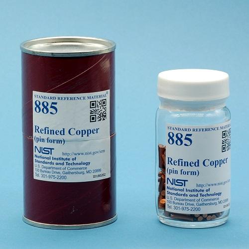 NIST, 885, Refined Copper pin form,, 200g