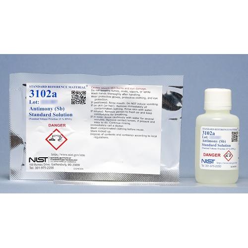 NIST, 3102a, Antimony (Sb) Standard Solution, 50mL