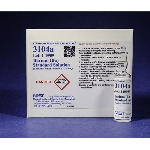 NIST, 3104a, Barium (Ba) Standard Solution 5 x, 10mL