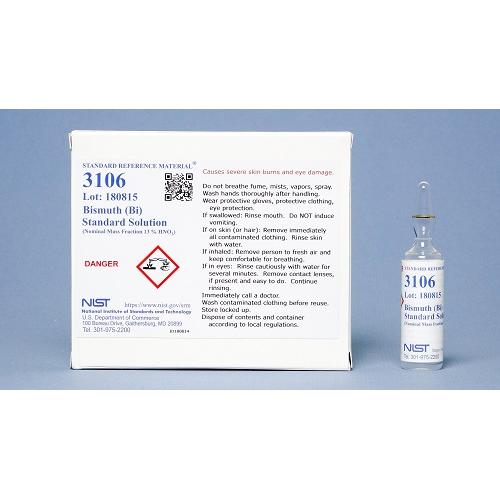 NIST, 3106, Bismuth (Bi) Standard Solution 5 x, 10mL