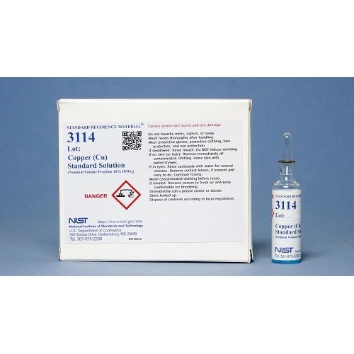 NIST, 3114, Copper (Cu) Standard Solution 5 x, 10mL