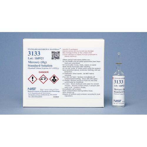 NIST, 3133, Mercury (Hg) Standard Solution 5 x, 10mL