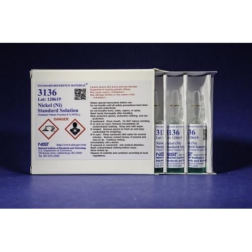 NIST, 3136, Nickel (Ni) Standard Solution 5 x, 10mL