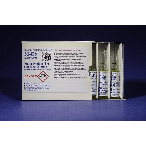 NIST, 3142a, Praseodymium (Pr) Standard Solution 5 x, 10mL