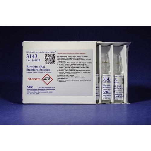NIST, 3143, Rhenium (Re) Standard Solution 5 x, 10mL