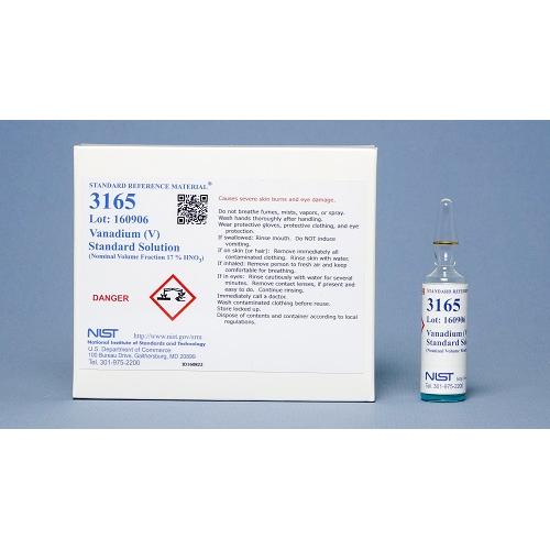 NIST, 3165, Vanadium (V) Standard Solution 5 x, 10mL