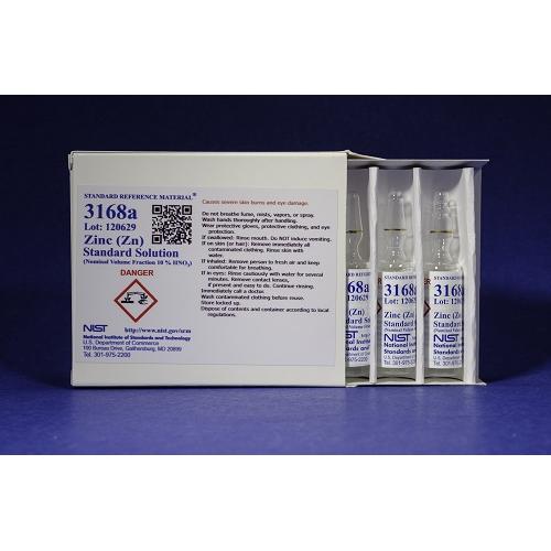 NIST, 3168a, Zinc (Zn) Standard Solution 5 x, 10mL