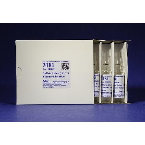 NIST, 3181, Sulfate Anion (SO42-) Standard Solution 5 x 10, L