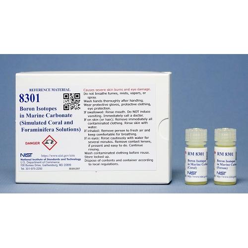 NIST, 8301, Boron Isotopes in Marine Carbonate (Simulated Coral and Foraminifera Solutions) 6 x, 4mL