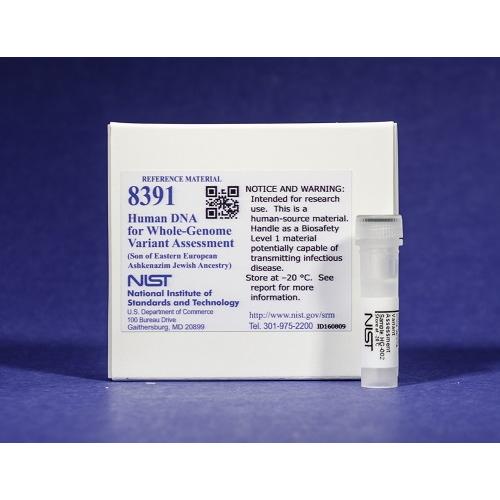 NIST, 8391(QTY10), Human DNA for Whole-Genome Variant Assessment (Son of Eastern European Ashkenazi Jewish Ancestry)(HG-002) 10vials of RM, 8391