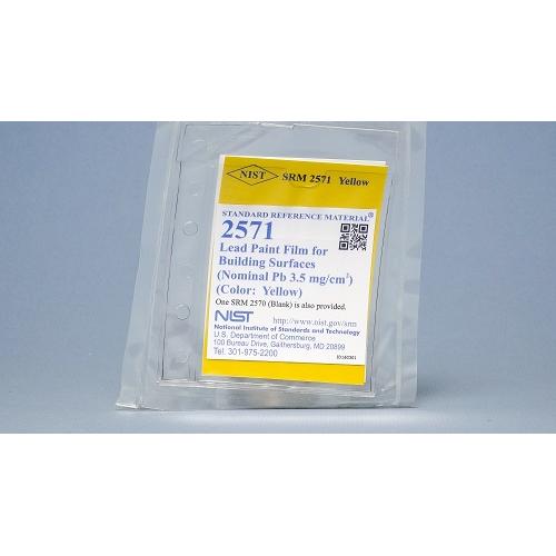 NIST, 2571, Lead Paint Film for Building Surfaces (Nominal Pb 3.5 mg/cm2)(Color: Yellow), 1+blank