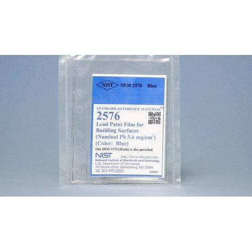NIST, 2576, Lead Paint Film for Building Surfaces (Nominal Pb 5.6 mg/cm2)(Color: Blue), 1+blank