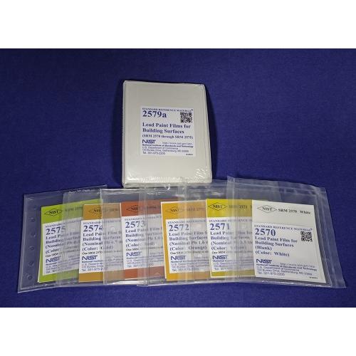 NIST, 2579a, Lead Paint Films For Building Surfaces (SRM 2570 through SRM 2575), set(6)