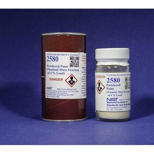 NIST, 2580, Powdered Paint (Nominal Mass Fraction 4 % Lead), 30g