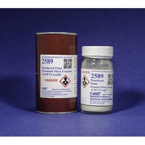 NIST, 2589, Powdered Paint (Nominal Mass Fraction 10% Lead), 35g