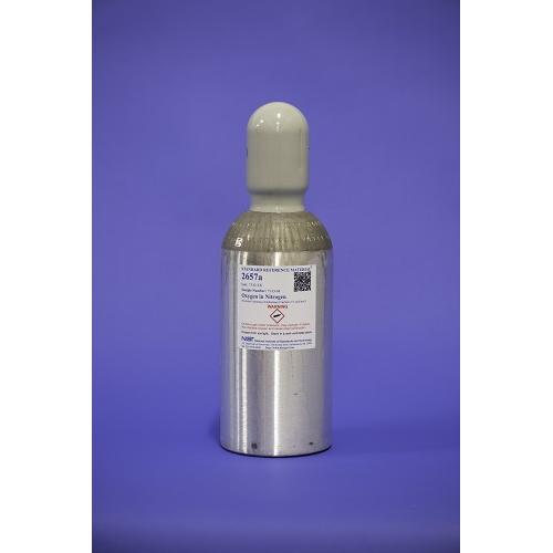 NIST, 2657a, Oxygen in Nitrogen (Nominal Amount-of-Substance Fraction 2 % mol/mol), 6L/cylinder