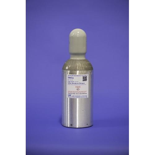 NIST, 1661a, Sulfur Dioxide in Nitrogen (Nominal Amount-of-Substance Fraction 500 μmol/mol), 6L/cylinder