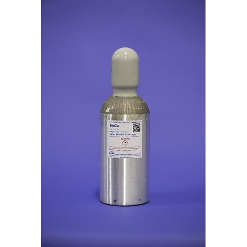 NIST, 1662a, Sulfur Dioxide in Nitrogen (Nominal Amount-of-Substance Fraction 1000 μmol/mol), 6L/cylinder