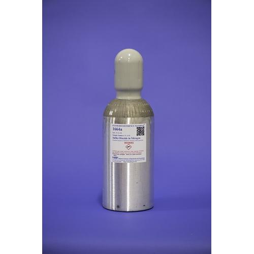 NIST, 1664a, Sulfur Dioxide in Nitrogen (Nominal Amount-of-Substance Fraction 2500 μmol/mol), 6L/cylinder