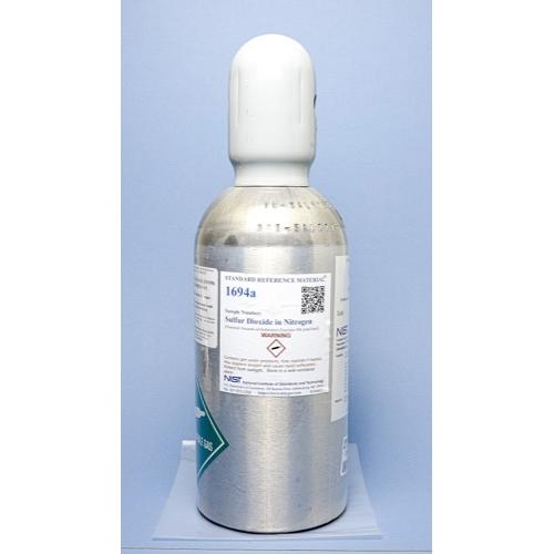 NIST, 1694a, Sulfur Dioxide in Nitrogen (Nominal Amount-of-Substance Fraction 100 μmol/mol), 6L/cylinder