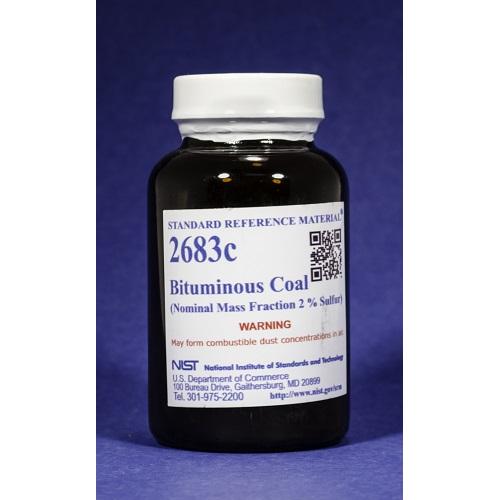 NIST, 2683c, Bituminous Coal (Nominal Mass Fraction 2 % Sulfur), 50g