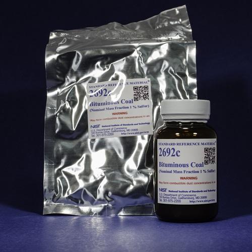 NIST, 2692c, Bituminous Coal (Nominal Mass Fraction 1 % Sulfur), 50g