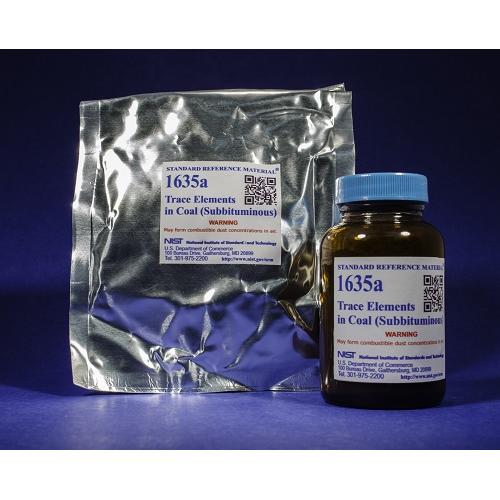 NIST, 1635a, Trace Elements in Coal (Subbitumimous), 50g