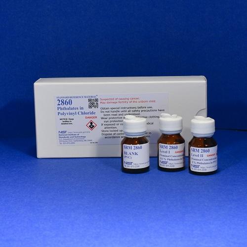 NIST, 2860, Phthalates in Polyvinyl Chloride 2levels, 1blank,, 2geach