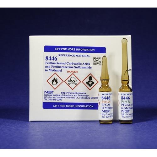 NIST, 8446, Perfluorinated Carboxylic Acids and Perfluorooctane Sulfonamide in Methanol, 4x1.2mL