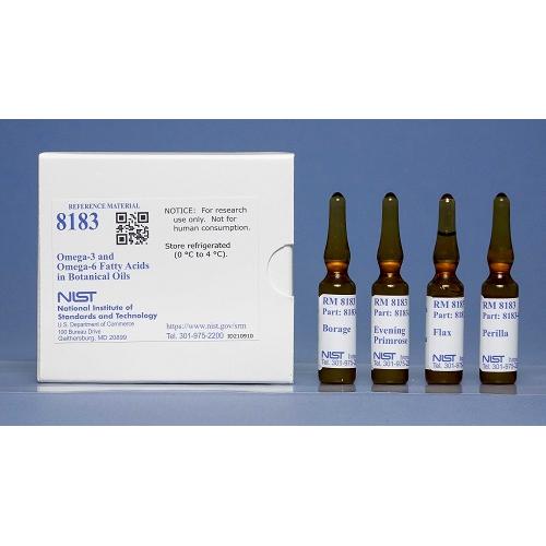 NIST, 8183, Omega-3 and Omega-6 Fatty Acids in Botanical Oils, 4x1.2mL