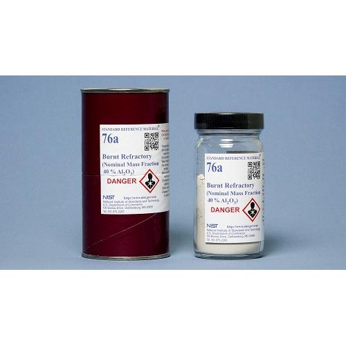 NIST, 76a, Burnt Refractory (Nominal Mass Fraction 40 % Al2O3), 75g